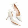 Giày cao gót slingback nơ lụa